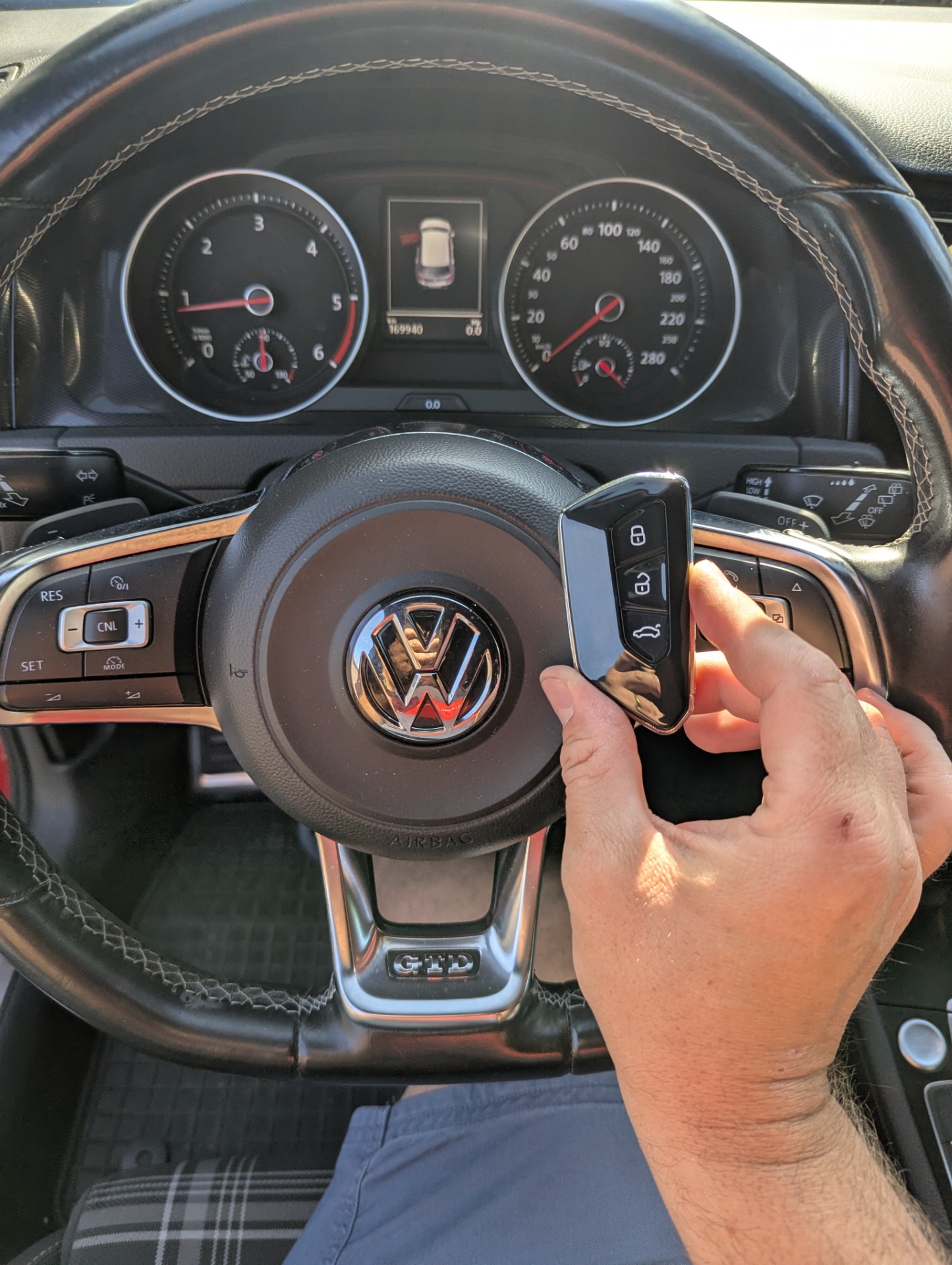 Nový keyless kľúč Volkswagen Golf 7