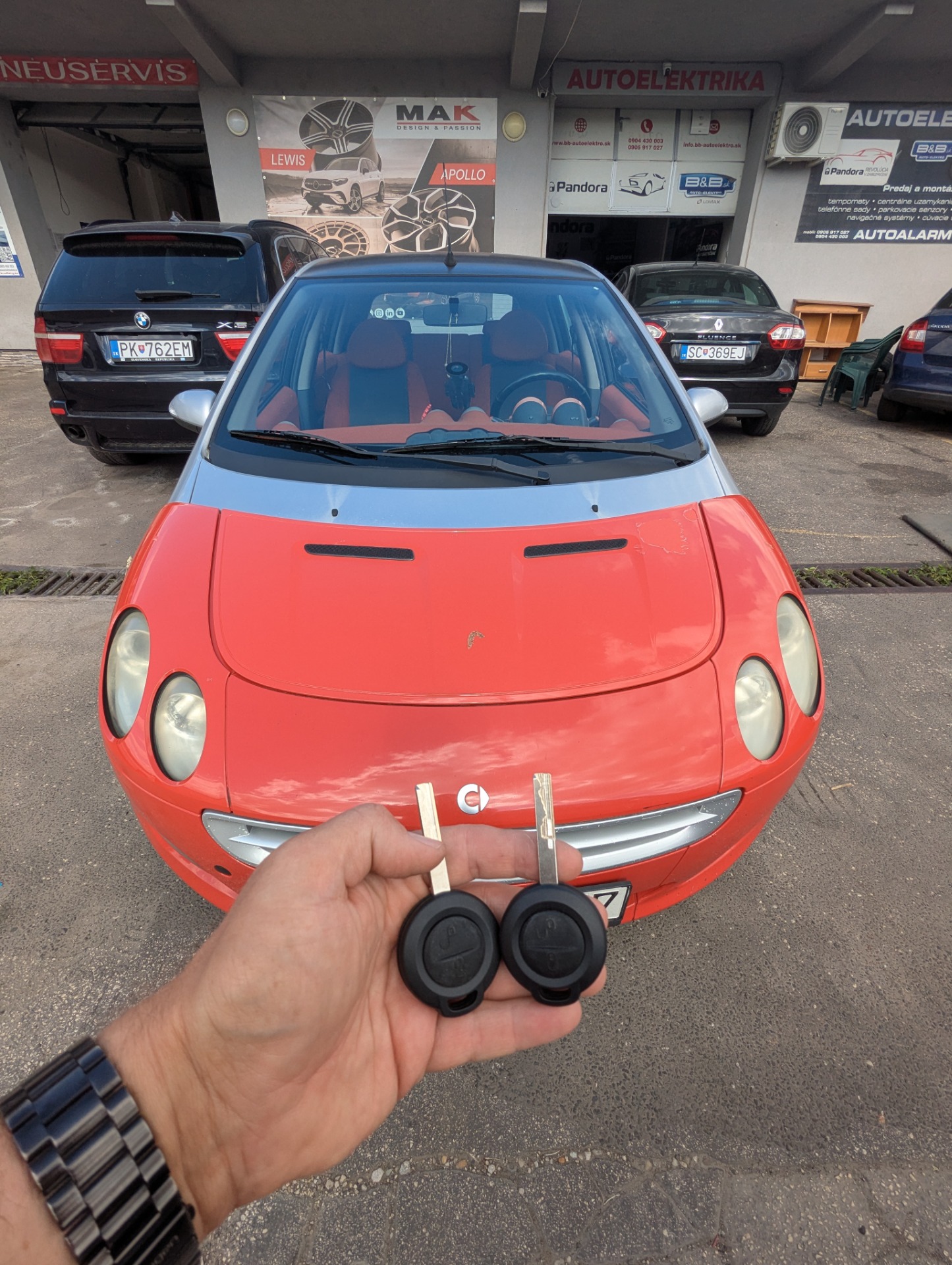 Nový kľúč Smart Forfour 2006