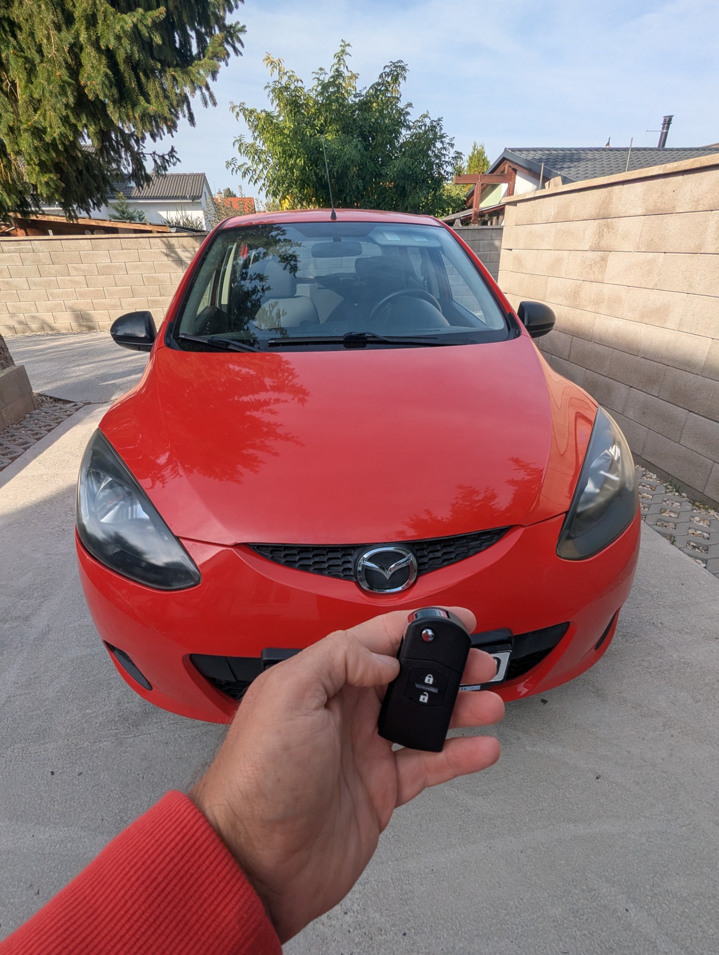 Nový kľúč Mazda 2 2008